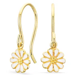 päivänkakkara korvarenkaat  kullattu hopea - Maggie