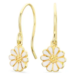 päivänkakkara korvarenkaat  kullattu hopea