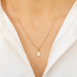 päivänkakkara riipus  kullattua hopeaa - Maggie