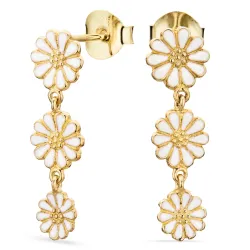 päivänkakkara korvarenkaat  kullattu hopea - Maggie