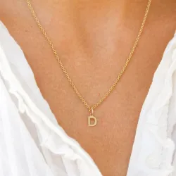 d-kirjain riipus  8 karaatin kultaa - My Letter