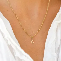 c-kirjain riipus  8 karaatin kultaa - My Letter