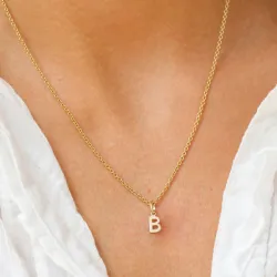 b-kirjain riipus  8 karaatin kultaa - My Letter