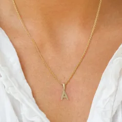 a-kirjain riipus  8 karaatin kultaa - My Letter