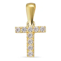 t-kirjain riipus  8 karaatin kultaa - My Letter