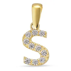 s-kirjain riipus  8 karaatin kultaa - My Letter