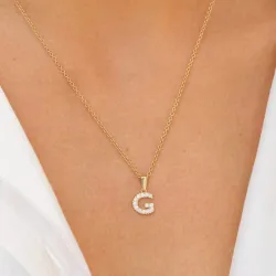 g-kirjain riipus  8 karaatin kultaa - My Letter