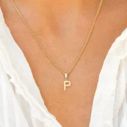 p-kirjain riipus  8 karaatin kultaa - My Letter