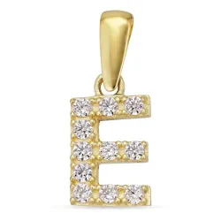 e-kirjain riipus  8 karaatin kultaa - My Letter