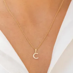 c-kirjain riipus  8 karaatin kultaa - My Letter