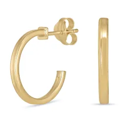 14 mm rengaskorvakorut 8 karaatin kultaa - Gold Collection