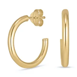 16 mm rengaskorvakorut 8 karaatin kultaa - Gold Collection