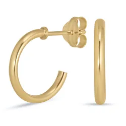 12,5 mm rengaskorvakorut 8 karaatin kultaa - Gold Collection