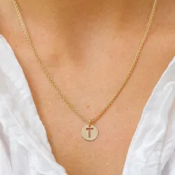 t-kirjain riipus  8 karaatin kultaa - My Letter