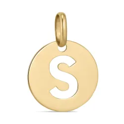s-kirjain riipus  8 karaatin kultaa - My Letter