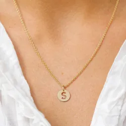 s-kirjain riipus  8 karaatin kultaa - My Letter