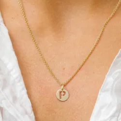 p-kirjain riipus  8 karaatin kultaa - My Letter