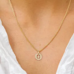 o-kirjain riipus  8 karaatin kultaa - My Letter