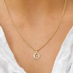 g-kirjain riipus  8 karaatin kultaa - My Letter