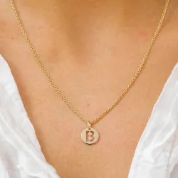 b-kirjain riipus  8 karaatin kultaa - My Letter