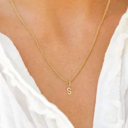 s-kirjain riipus  8 karaatin kultaa - My Letter