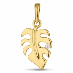 lehti riipus  9 karaatin kultaa - Gold Collection