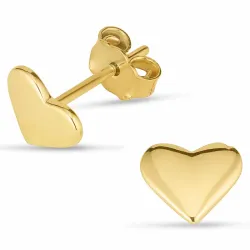 sydän nappikorvakorut 8 karaatin kultaa - Gold Collection