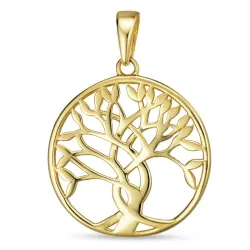 17 mm elämänpuu riipus  8 karaatin kultaa - Gold Collection