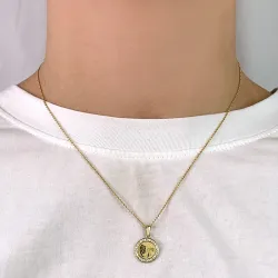 tähtikuvio neitsyt zirkoni riipus  8 karaatin kultaa - Gold Collection