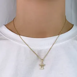 enkeli zirkoni riipus  8 karaatin kultaa - Gold Collection