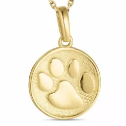 tassu kaulaketju kullattua hopeaa riipus 8 karaatin kultaa - Gold Collection