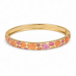vedenkestävät pinkki bangle kullattu teräs - OCEANA