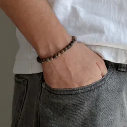 sininen labradoriitti rannekoru nylon säädettävällä nyörillä