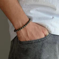 pyriitti kaivoksen rannekoru nylon säädettävällä nyörillä