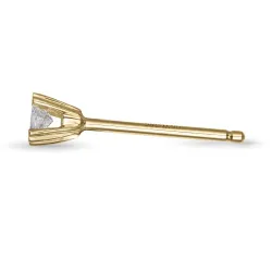 1 x 0,06 ct timantti solitaire-nappikorvakorut 14 karaatin kultaa kanssa timantti 