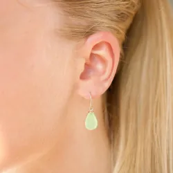 korvarenkaat 9 karaatin kultaa kanssa prehnite