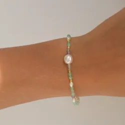 sininen rannekoru kullattua hopeaa