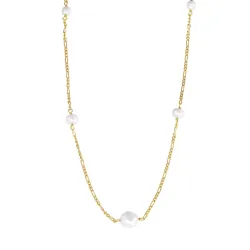 helmi kaulaketju kullattua hopeaa