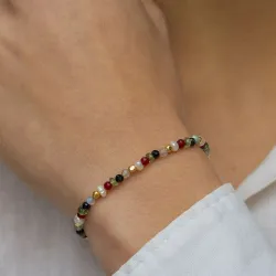 kivi rannekoru kullattua hopeaa  x   - Loom Stones