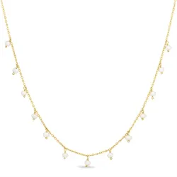 helmi kaulaketju kullattua hopeaa 38 + 5 cm x 4 mm