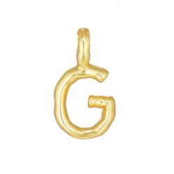 g-kirjain riipus  kullattua hopeaa - My Letter