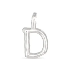 d-kirjain riipus  kullattua hopeaa - My Letter