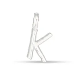 k-kirjain riipus  hopeaa - My Letter