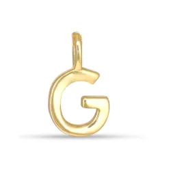 g-kirjain riipus  kullattua hopeaa - My Letter