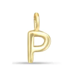 p-kirjain riipus  kullattua hopeaa - My Letter