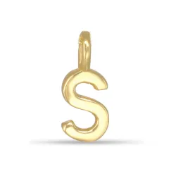 s-kirjain riipus  kullattua hopeaa - My Letter