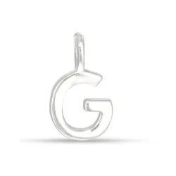 g-kirjain riipus  hopeaa - My Letter