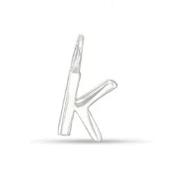 k-kirjain riipus  hopeaa - My Letter