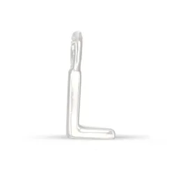 l-kirjain riipus  hopeaa - My Letter