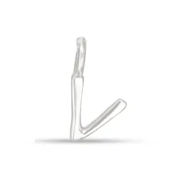 v-kirjain riipus  hopeaa - My Letter